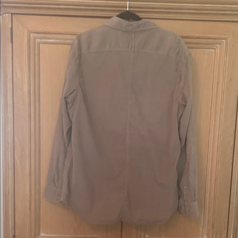 Banana Republic Men's Casual Button Down Shirt - brown corduroy. - Picture 3 of 6